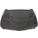 Standalone view of the uninstalled SuperAutoUSA real carbon fiber front engine hood