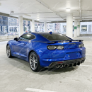 2019 Chevrolet Camaro in motion with the carbon fiber print rear diffuser