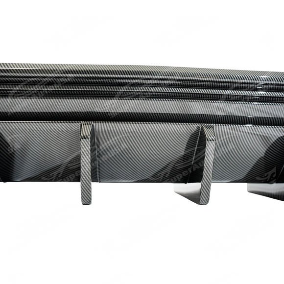 Precision fitment of the diffuser lip on a 2018 Chevrolet Camaro bumper