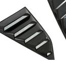 Close-up of the high-definition carbon fiber print weave on the Camaro rear window louver
