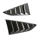 Direct rear view of the carbon fiber sunshade window louver for 2016-2024 Camaro