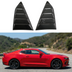 SUPERAUTOUSA carbon fiber print rear window louver sunshade installed on a 2016 Chevrolet Camaro