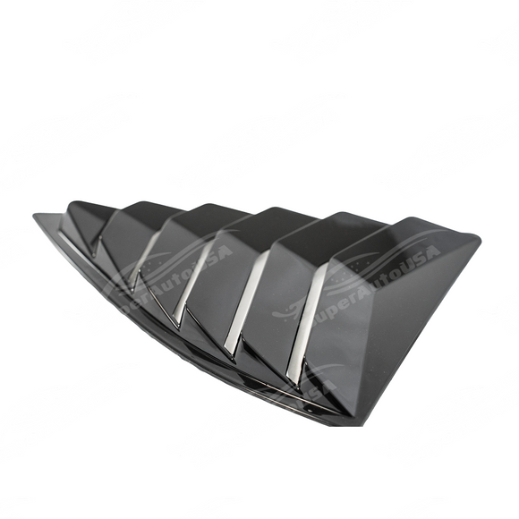 Detailed view of the precision-angled slats on the 2012 Camaro window louver