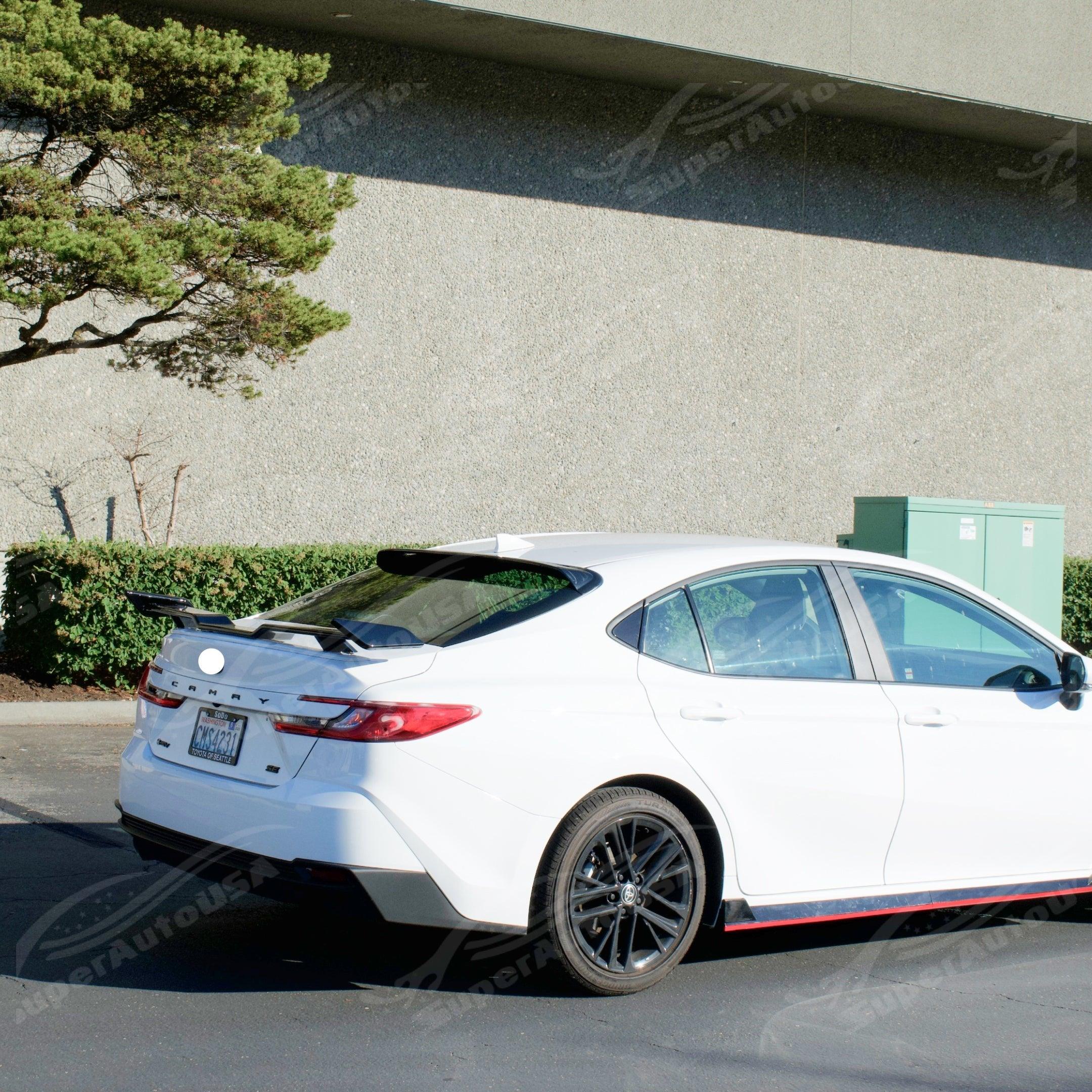 Alerón trasero para maletero estilo Toyota Camry TRD 2018-2020 ABS pintado (negro brillante)