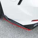 Se adapta a Toyota Camry TRD Style 2018-2024, luz de freno LED, difusor trasero negro brillante y divisores de esquina -15