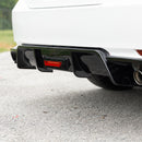 Se adapta a Toyota Camry TRD Style 2018-2024, luz de freno LED, difusor trasero negro brillante y divisores de esquina -19