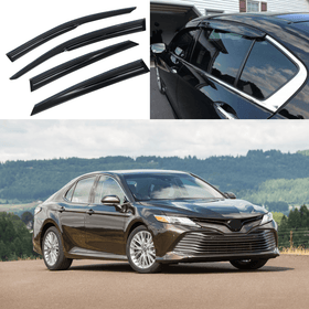 For Toyota Camry 2018-2024 Carbon Fiber Trim Mugen Style Window Visors Rain Guards