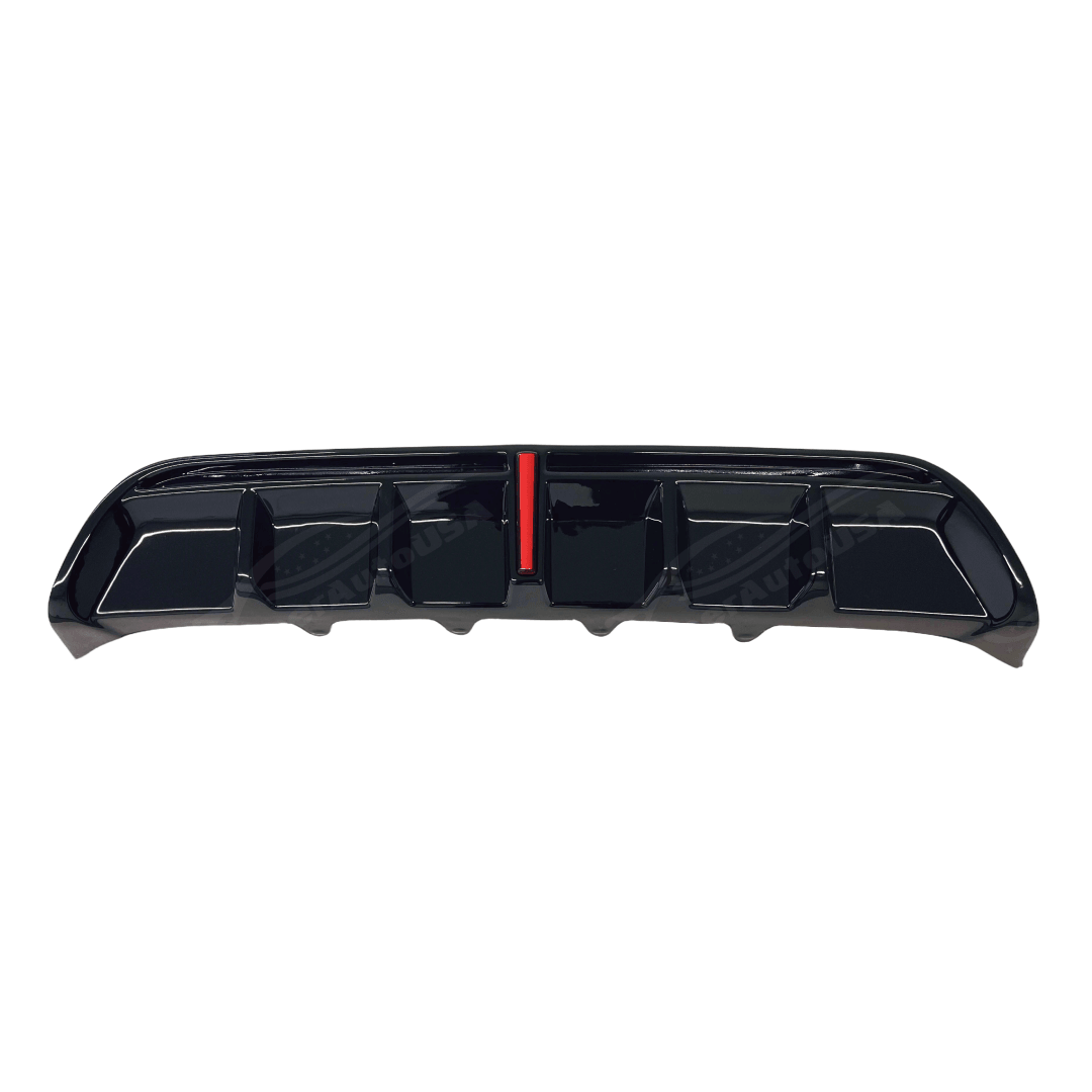 Detailed perspective of the 2018-2024 Toyota Camry TRD Style Rear Diffuser, showing off the anti-crush and anti-collision capabilities.