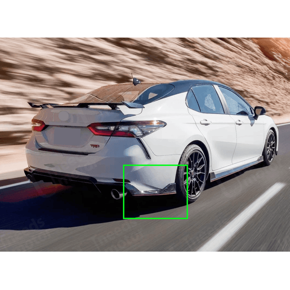 Se adapta a las esquinas de los divisores traseros estilo TRD de Toyota Camry 2018-2024 (4 opciones de color) 