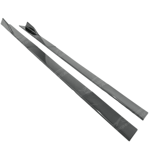 Carbon Fiber Print Side Bottom Extension Lip for 2003 BMW All Year Model SuperAutoUSA