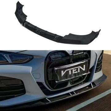 VTEN style front lip spoiler enhancing a 2021-2025 BMW G22 4 Series Coupe.