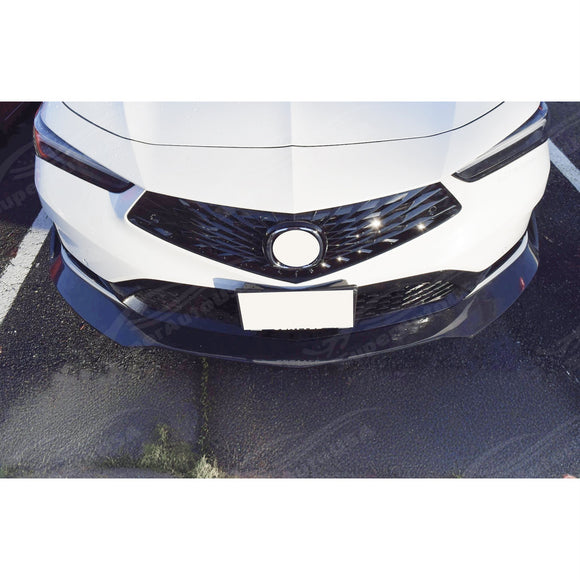 Front splitter lip in real carbon fiber for Acura Integra 2025 by SuperAutoUSA.
