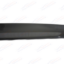 Full rear 3/4 view of a 2018 Dodge Challenger with the carbon fiber print roof wing