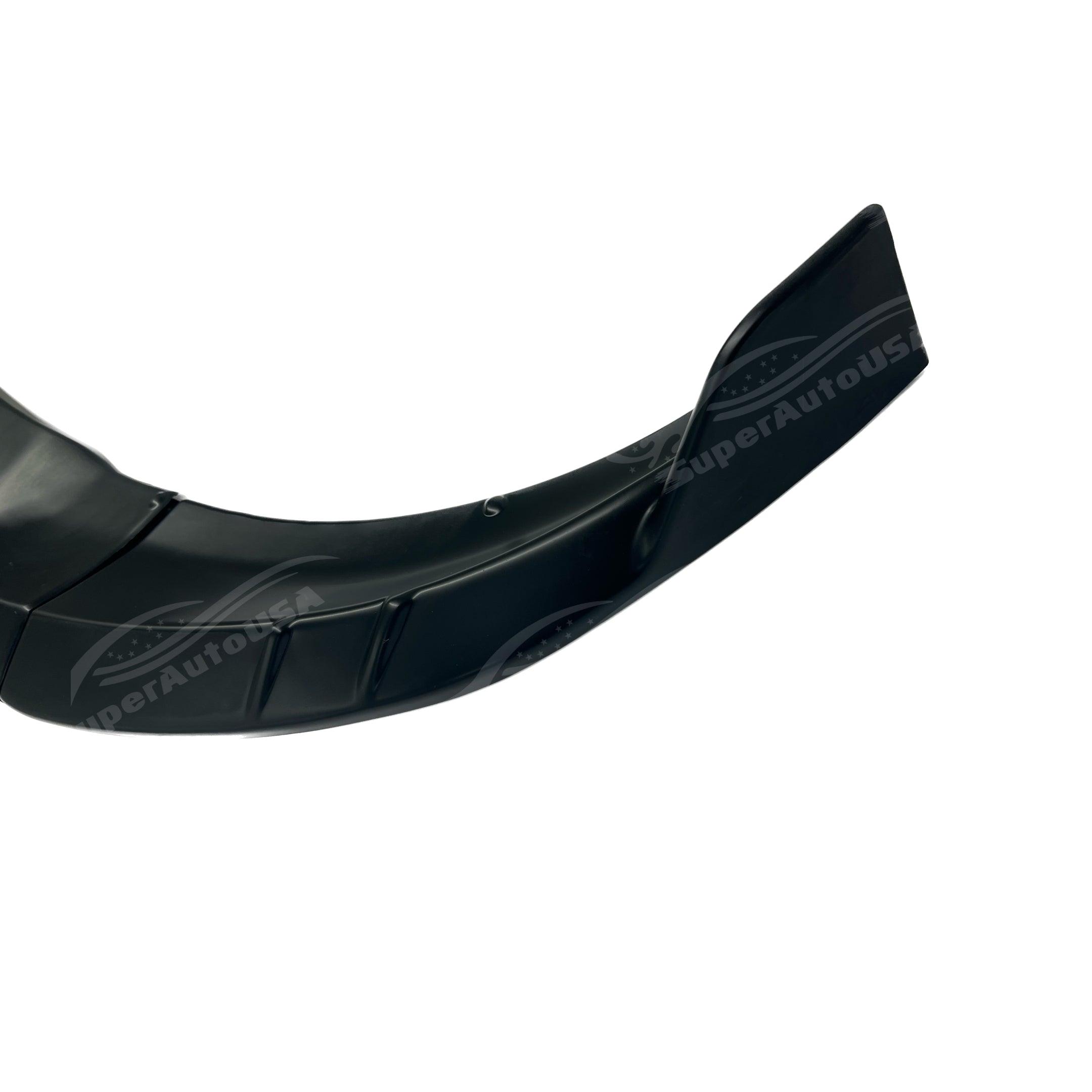 Black front bumper lip spoiler designed specifically for Dodge Charger SXT 2011-2023