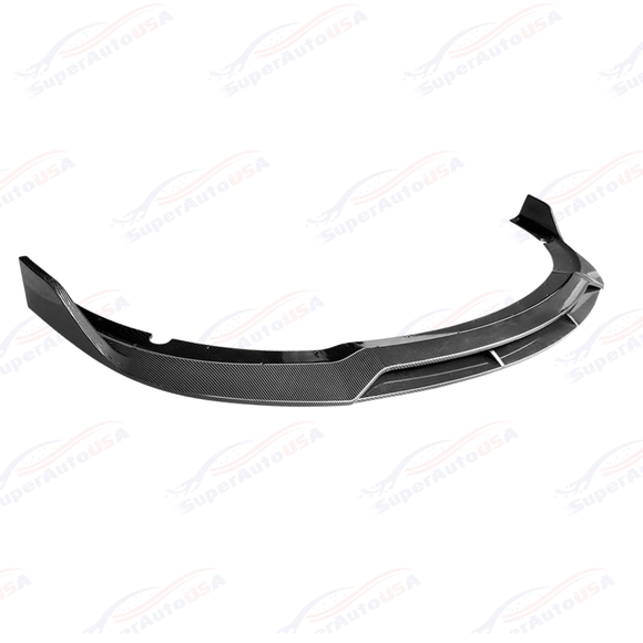 Fits Dodge Charger 2015-2023 SRT RT Carbon Fiber Print Front Bumper Lip Spoiler