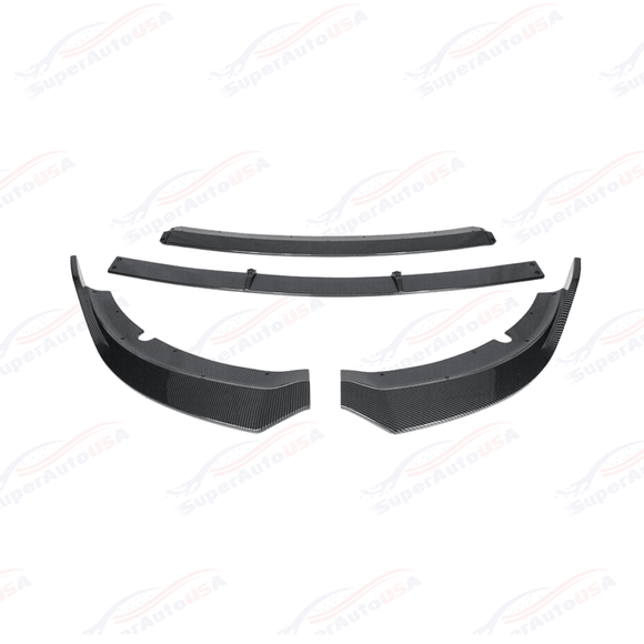 Fits Dodge Charger 2015-2023 SRT RT Carbon Fiber Print Front Bumper Lip Spoiler