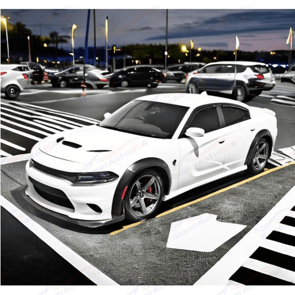 Fits 2015-2023 Dodge Charger Wide Body Style Set Black Wheel Cover Fender Flares