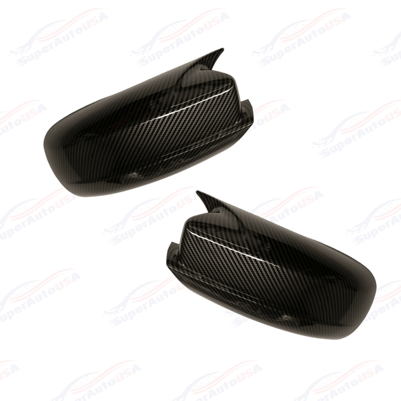 Fits Dodge Charger 2011-Up M Style Rear View Side Carbon Fiber Mirror Cover Cap