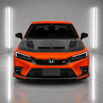 SuperAutoUSA-Honda-Civic-11thGen-VRS-CarbonFiber-Hood-AngledFront