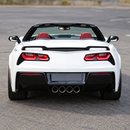 Close-up view of the precision-contoured mounting pedestals engineered to fit flush against the rear fascia