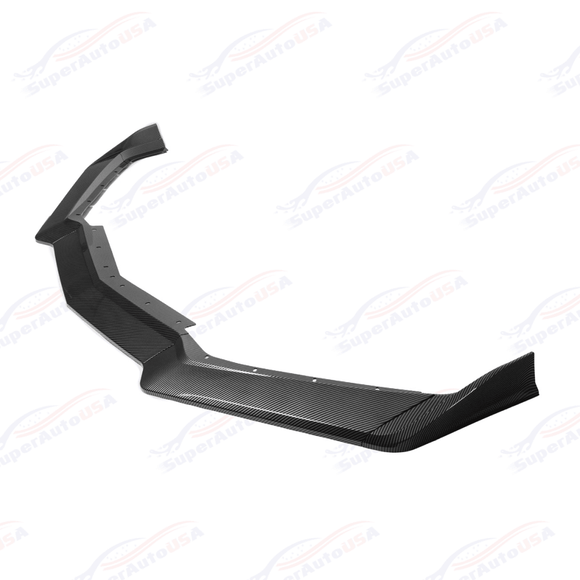 Close-up view showing precision 3D contour alignment along the factory Corvette C8 lower valance