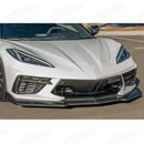 The completed high-downforce GT-style front profile of a Chevy Corvette C8 Stingray