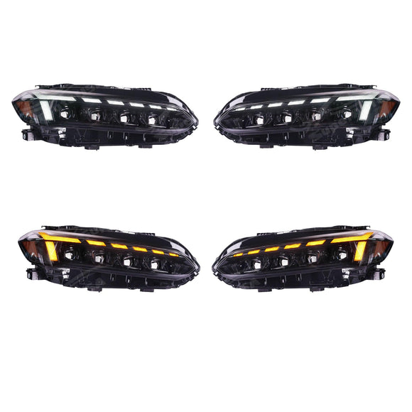 Fits Honda Civic 11th Gen 2022-2024 LED Head Light Front Lamps Assembly