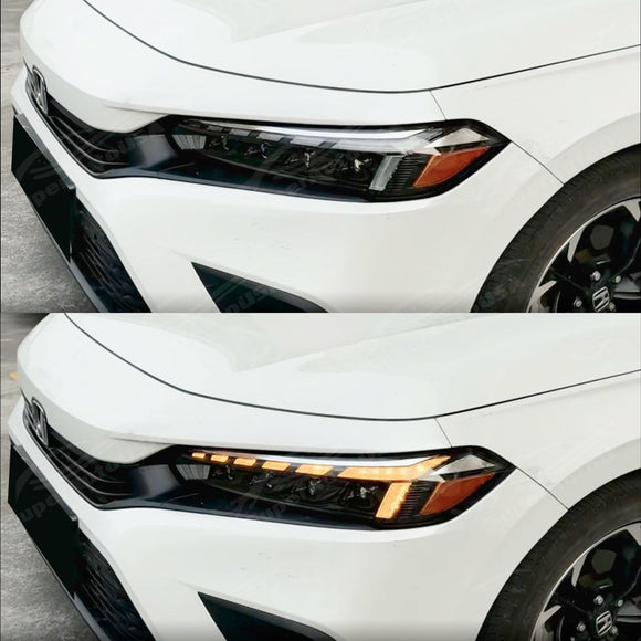 Fits Honda Civic 11th Gen 2022-2024 LED Head Light Front Lamps Assembly