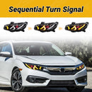 Fits Honda Civic 2016-2021 Demon Eye Head Light Front Lamps Assembly-5