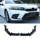 2022 Honda Civic Gloss Black Front Lip Spoiler Splitter by SuperAutoUSA