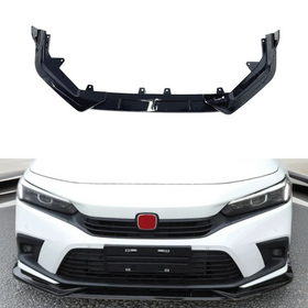 Fits 2020-2026 Honda Civic Gloss Black Front Bumper Lip Spoiler Splitter