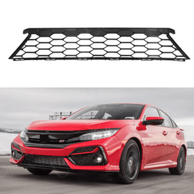Fits Honda Civic Si Hatchback 2017-2020 OEM Style Black Front Lower Grille
