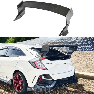 2017 Honda Civic FK8 Hatchback Real Carbon Fiber Rear Spoiler Wing