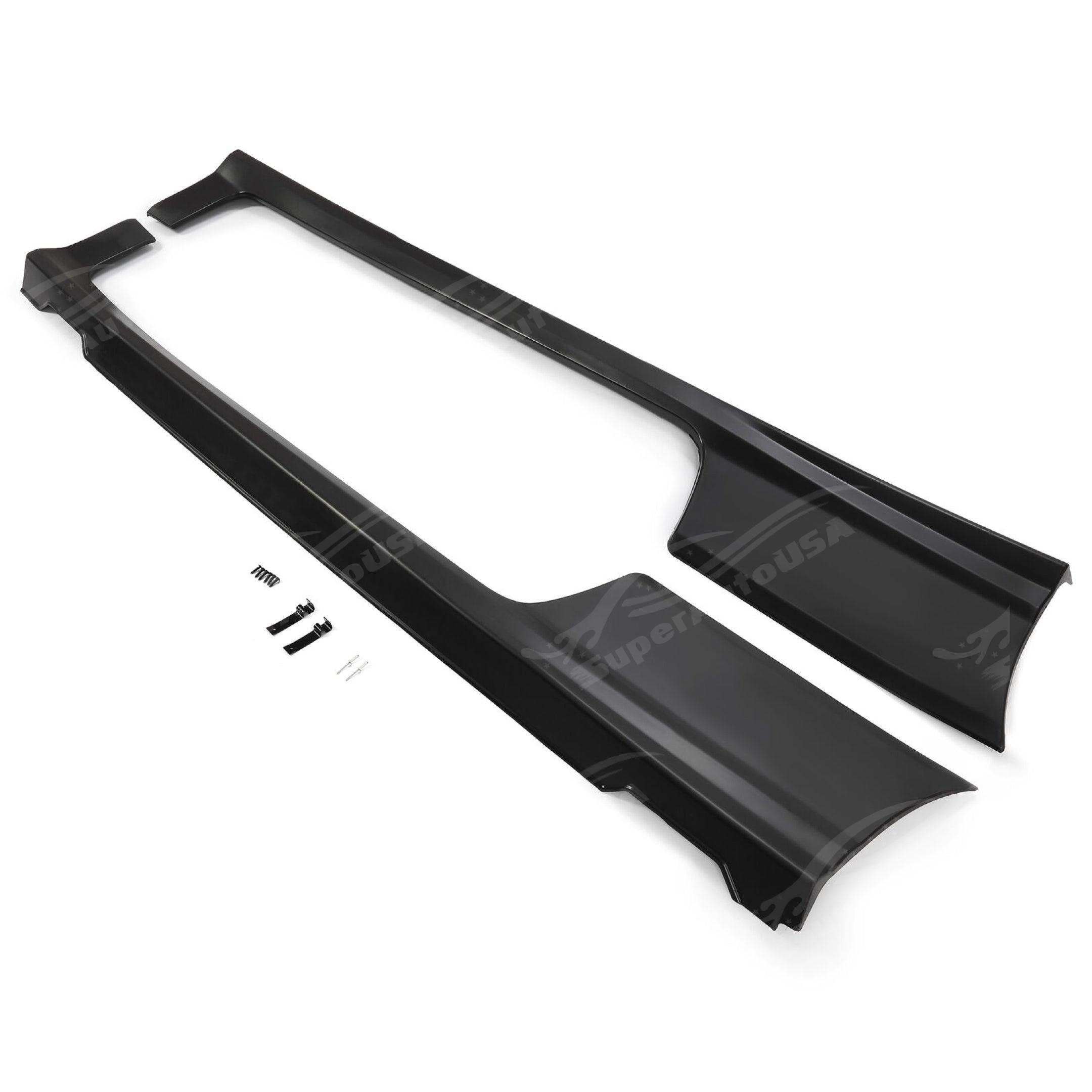 Se adapta a extensiones de faldón lateral negro estilo Honda Civic Hatchback tipo R 2016-2021.