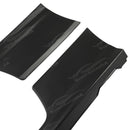 Fits 2006-2011 Honda Civic Si Coupe 2-Door Black Side Skirt Extensions Black-12