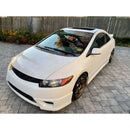 Fits 2006-2011 Honda Civic Si Coupe 2-Door Black Side Skirt Extensions Black-6