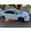 Fits 2006-2011 Honda Civic Si Coupe 2-Door Black Side Skirt Extensions Black-4