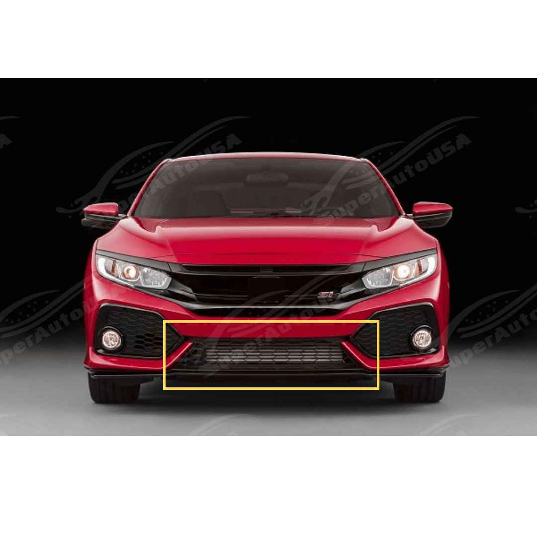 Enhance your 2017-2020 Honda Civic Si Hatchback with an OEM style black front lower grille