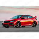 Rejilla delantera inferior de malla negra estilo OE para Honda Civic Type R 2017-2021-2