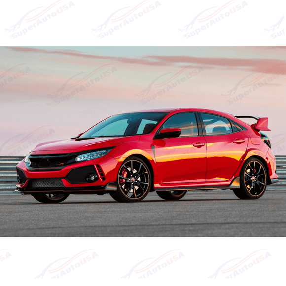 Rejilla delantera inferior de malla negra estilo OE para Honda Civic Type R 2017-2021
