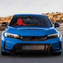 Rejilla delantera inferior de malla negra estilo OE para Honda Civic Type R 2017-2021-5