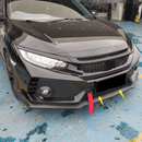 Rejilla delantera inferior de malla negra estilo OE para Honda Civic Type R 2017-2021-6