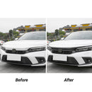 Moldura para rejilla de parachoques delantero de Honda Civic 11.° modelo 2022-2023 (negro brillante) -5