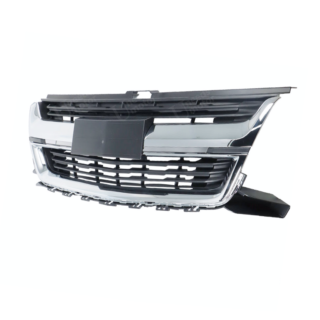 Fits 2015-2020 Chevrolet Colorado Chrome & Black Front Bumper Grill Mesh Grille - 0