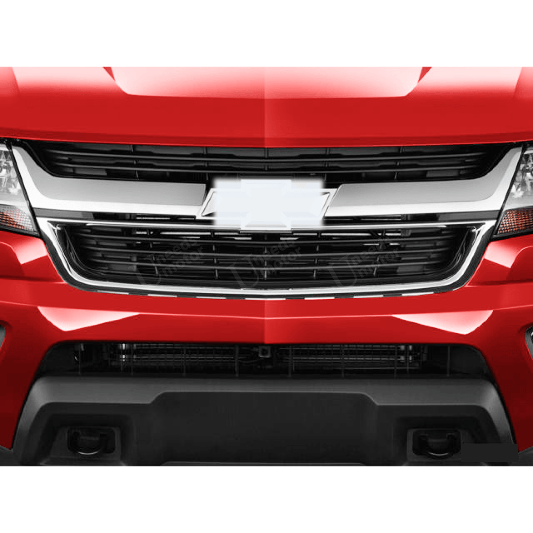 Fits 2015-2020 Chevrolet Colorado Chrome & Black Front Bumper Grill Mesh Grille