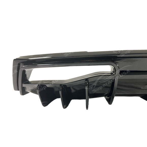 SuperAutoUSA aggressive gloss black styling kit for 2024 Corvette C8.
