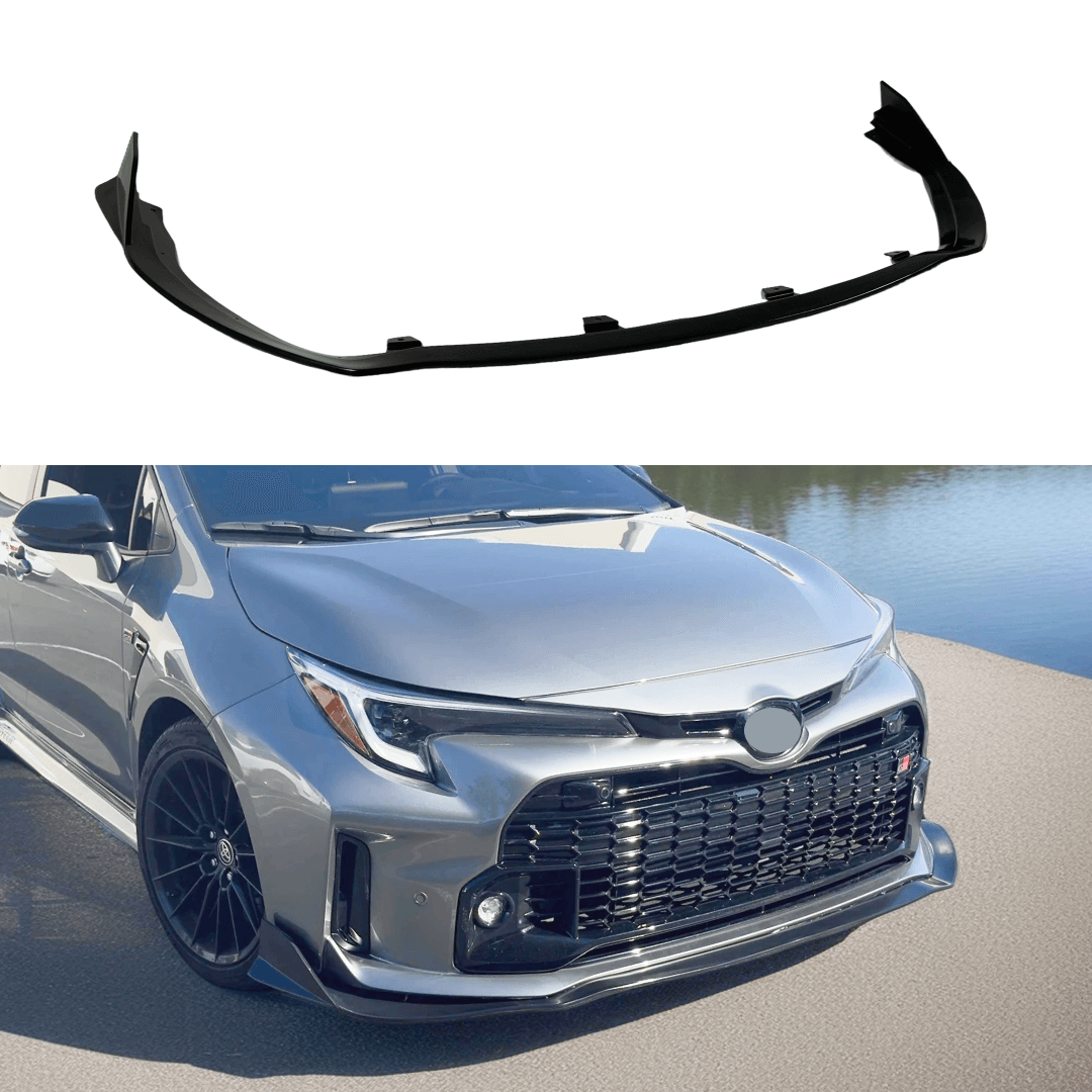 Front Bumper Spoiler Splitter Lip Fits 2022-2025 Toyota GR Corolla PU 1pc