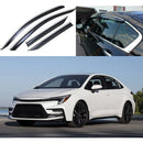 For Toyota Corolla 2020-2026 Chrome Trim Window Visor Rain Wind Guard Shade Deflector-1