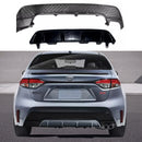 Black Rear Bumper Lower Honeycomb Covers 2PC For Toyota Corolla SE XSE 2020-2022-1