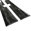 ZR1 style side skirt rocker panel integrated on a black Corvette C5